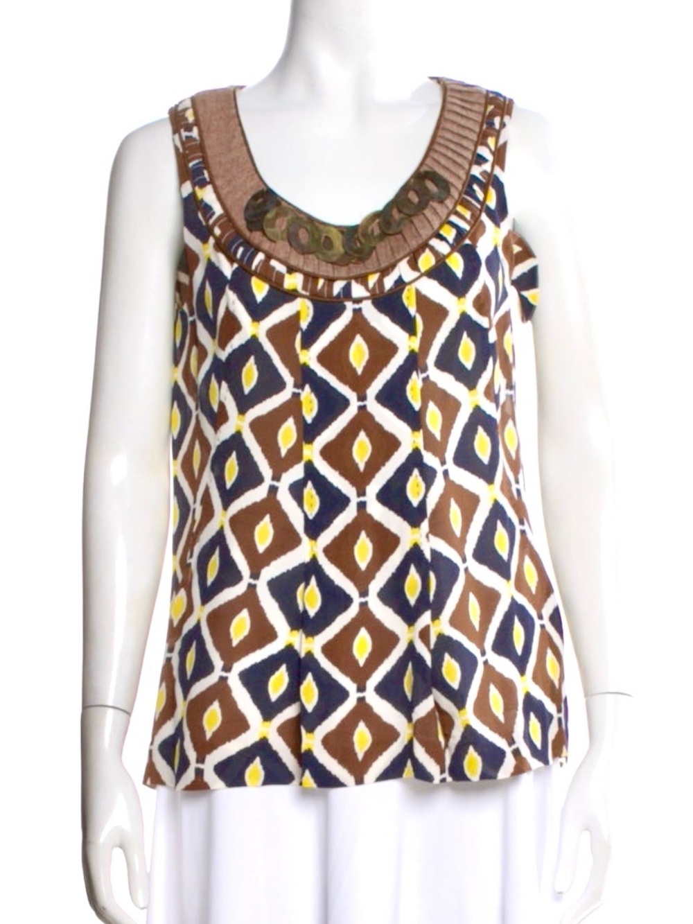 Tory Burch Ikat Silk Tank